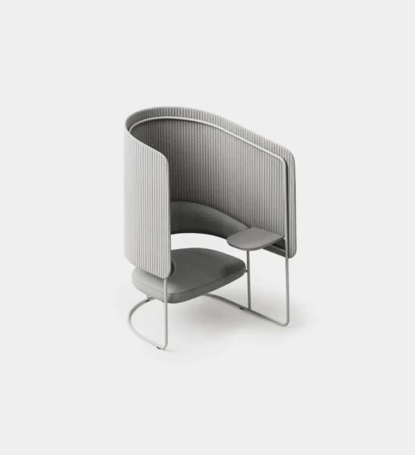 High-Back Chair with Table
