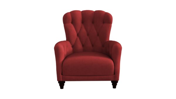 Wingback Armchair with Tufting - Classic Design, Upholstery