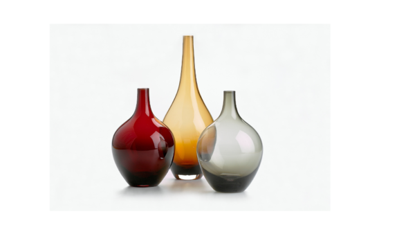 Three Glass Vases